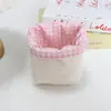 Cesta de Tela para Almacenamiento Estilo Coreano para Niñas, Contenedor Mini de Escritorio Suave y Lindo para Cosméticos, Cesta para Guardar Llaves y Artículos Varios
