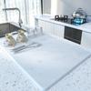 Tapete de Mesa de Escritorio Tapete de Drenaje para Encimera Tapete Absorbente de Barro Diatomeo Tapete Absorbente para Cocina Aislamiento Térmico Posavasos para Vajilla Tapete para Lavabo