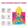 El fabricante personaliza toallas de baño para niños, ponchos, batas con capucha, estampado digital de dibujos animados, toallas de baño ponibles, personalizables con tu propio diseño