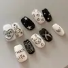 Pegatina de Uñas Graffiti de Dibujos Animados 3D Impermeable Adhesiva Linda Cachorro Gato Pintado a Mano Pegatina para Uñas Joyería DH