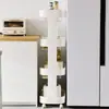 Carrito de almacenamiento móvil de múltiples capas para uso doméstico en sala de estar, dormitorio, cocina, con cajones, para bocadillos y juguetes, con ruedas y estantes