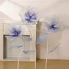 Corredor da Igreja Gaze de Seda Decoração de Flores Ornamento Novo Estilo Janela Palco Cena de Celebração de Casamento Decoração Suprimentos Adereços
