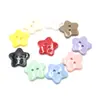 Botones de estrella de cinco puntas de colores pintados en aerosol, bonitos adornos de botones para ropa de niños, accesorios de bricolaje, colores personalizables