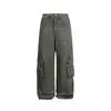 Nanxia Disguise 2025 Otoño Nuevo Estilo Japonés Vintage Multibolsillo Casual Pantalones Cargo Retro Unisex Pantalones Scimitar para Hombres