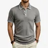 Nova Amazon Nova Malharia Masculina Manga Curta Comércio Exterior Verão Transfronteiriça Camisa Polo Masculina de Manga Curta para Homens