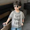Camiseta de Manga Corta Tie-Dye para Niños Verano 2026 Nuevo Estilo Elegante y Moderno Estilo Coreano Top de Verano para Niños Pequeños