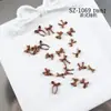 Mini Laços Coloridos para Nail Art Acessórios Novo Desenho Animado Laço Fofo Fita Mista Resina Decorações de Unha