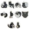 Pendente de Gato de Halloween em Liga Metálica com Gotejamento de Óleo Mais Vendido da Amazon Pingente Acessórios para Joias de Pulseira Colar DIY