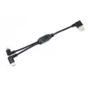 Cable de Datos USB Am Inteligente de Uno a Dos con Ángulo de 90 Grados USB Tc*2 Cable de Extensión de Doble Potencia