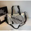 Bolsa para raqueta de bádminton para mujer, bolsa de fitness nueva para desplazamientos, bolsa de viaje de corta distancia, gran capacidad, portátil, bandolera cruzada, bolsa deportiva