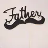 Cartão de inserção para decoração de bolo popular Dia dos Pais aniversário deus masculino feliz aniversário deusa festa de aniversário rica plug-in