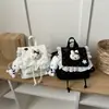 Mochila Simples com Cordão Feminina 2026 Nova Leve para o Dia a Dia Viagem Cor Sólida Versátil Bolsa Tendência
