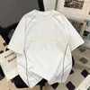 2026 Nova Camiseta Masculina de Manga Curta para o Verão Tendência Descente Algodão Fio Haspel Respirável Solta Gola Redonda Casual