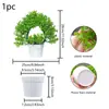 Plantas Artificiales de Primavera en Maceta con un Toque de Lujo, Flores Falsas y Plantas Verdes con Macetas, Artículos Decorativos, Rosas, Lavanda, Pequeñas Plantas de Escritorio en Maceta para la Oficina