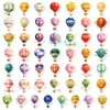 50 Piezas de Compra Directa Transfronteriza Turcos Globo de Aire Caliente Pegatinas Decorativas Impermeables para Niños y Bebés, Lindas Pegatinas de Dibujos Animados para Planificador