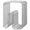 Revistero, Estantería de Almacenamiento Lineal, Mesita de Noche, Estantería de Almacenamiento, Mesa para Sofá, Revistero, Mesa de Centro, Mesa Auxiliar Geométrica de Metal