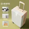 Nova mala estilo vintage com rodas universais, mala durável com cadeado de senha para homens e mulheres, mala de viagem moderna de grande capacidade