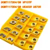 Ferramenta CNC Transfronteiriça DCMT11T304/08-VP15TF UE6020 US735 Revestimento de Carboneto Cimentado