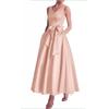 Vestido Nuevo de Satén de Verano Aliexpress Vestido de Baile Largo 2026 Cuello en V Sin Mangas Vestido Largo Vestido Elegante