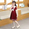 Vestido de Manga Corta para Niña Estilo Western de Verano Vestido de Princesa Infantil Lolita JK Celebridad Cibernética Vestido Estilo Marino para Niñas Pequeñas