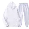Conjunto Masculino de Primavera e Outono 2022 Cor Sólida Conjunto de Moletom com Capuz Tendência Casual Esportivo Conjunto de Duas Peças