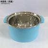 Olla Individual Pequeña Gruesa, Una Persona, Una Olla, Olla Pequeña Giratoria Comercial de Autoservicio, Cocina de Inducción, Olla Especial Anti-Escaldaduras para Shabu-Shabu
