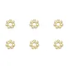 Cuentas Espaciadoras de Copo de Nieve con Conservación de Color Rellenas de Oro de 14K Accesorios de Joyería DIY Hechos a Mano Pulsera Collar Joyería Bandeja de Flores Cuentas Sueltas