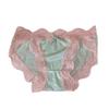 Comercio Exterior Transfronterizo Popular Fino Sexy Cintura Media Puro Deseo Sin Costuras Encaje Hueco Ropa Interior Encaje Bragas de Encaje con Abertura Alta