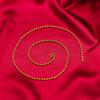 Collar de joyería de oro de Vietnam cadena de onda de agua alargada 60cm alargado chapado en oro para mujer 50cm cadena de onda de agua