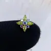 F136 Titânio de Grau Médico para Implante Stud de Orelha Fundo Plano Rosca Interna Zircônia Ultra Brilho Stud de Orelha Livre Stud de Orelha