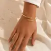Pulsera de brazalete abierto geométrica de metal con sentido de diseño de nicho, pulsera de brazo, pulsera simple de alta textura, joyería para la mano, joyería transfronteriza europea y americana