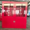 Estação de Bombeiros em Miniatura Personalizada Armário de Incêndio Armário de Equipamentos de Combate a Incêndio Porta de Vidro Fábrica Oficina Propriedade Fabricante Personalização Não Padrão