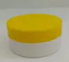 Em Estoque PP, Caixa de Pó de Dente 50, 80, 100g com Colher, Frasco de Plástico de Boca Larga para Máscara Facial, Frasco de Astragalus