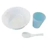 Tigela Plástica Descartável Quarto Infantil Mesa de Cabeceira Utensílios de Mesa Copo Especial para Boca para Pacientes de Hospital Colher Copo para Boca com Escala