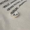 Anillo Sencillo para Mujer Estilo Frío Primavera y Otoño Anillo de Plata Sencillo Diseño de Nicho Sentido Abierto Dedo Índice Precaución Anillo de Cola