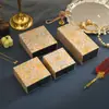 Caja de Cajón de Empaque de Papel Estilo Palacio, Caja de Regalo para Aretes Dorados, Pulsera, Peine de Madera Grande, Peine de Cojín de Aire, Venta al por Mayor de Cajas de Regalo