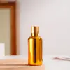 Frasco de Óleo Essencial Galvanizado a Ouro Transfronteiriço 10ml Frasco com Conta-gotas de Vidro Frasco Vazio para Reembalagem de Loção Cosmética Frasco Spray Portátil