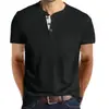 Camisa Polo Masculina de Manga Curta com Bolso e Botões, Nova de Verão, Comércio Exterior Europeu e Americano, Amazon Transfronteiriça
