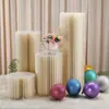 Venta al por mayor de fábrica Nuevos Accesorios para Bodas Plegable Mesa de Postres Cilíndrica Papel Columna Romana Adornos Guía de Carretera Fiesta de Cumpleaños