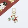 Llavero Serie Navideña Lindo Árbol de Navidad Sombrero Campanas Copo de Nieve Colgante para Bolsa de Airpods Accesorios de Aleación