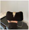 Bolso de Cadena Retro Europeo Americano Transfronterizo para Mujer, Bolso de Mano de Lujo Ligero para Banquetes, Bolso de Hombro Único de Moda para Fiesta Nocturna, Bolso Cruzado
