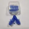 Tampões de ouvido de silicone em caixa, protetores auriculares industriais à prova d'água para natação, redução de ruído, antirronco, protetores auriculares para dormir
