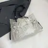 Bolsa Transparente para Mulheres 2026 Nova Moda Primavera e Verão Bolsa de Ombro com Grafite Bolsa Tote de Grande Capacidade Bolsa de Praia para Férias