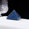 Adornos de Pirámide de Cristal Natural de 3CM Piedra Original Mineral Pulido Estándar Piedra de Energía Torre de Cuatro Lados Adornos de Decoración para el Hogar