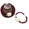 Nuevo brazalete chino KT de cinabrio dulce lindo diseño de nicho estilo étnico conjunto de pulseras estilo retro regalo para mujeres