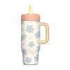 Comercio exterior nuevo termo infantil de 12 oz con popote, acero inoxidable 304, anti-asfixia, a prueba de fugas, mango suave, termo infantil personalizado