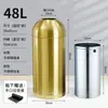 Cubo de basura redondo sin tapa para centros comerciales, cafeterías, cubos de basura de acero inoxidable para tiendas de té de leche, balas personalizadas