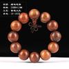 Pulsera de pera Huanghua de Myanmar 20 cuentas de Buda de madera Templo Pulsera de hombre juego de texto cuentas de rosario joyería juego de texto regalo fabricantes al por mayor