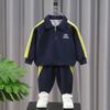 8602 Conjunto de Sudadera de Otoño para Niños 2026 Nuevo Elegante Ropa Deportiva Infantil Primavera y Otoño Conjunto Casual de Dos Piezas Otoño