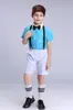 Traje de Coro Infantil para 1º de Junho Calça com Suspensório Masculina Traje Vestido Traje para Performance de Recitação de Poesia Infantil